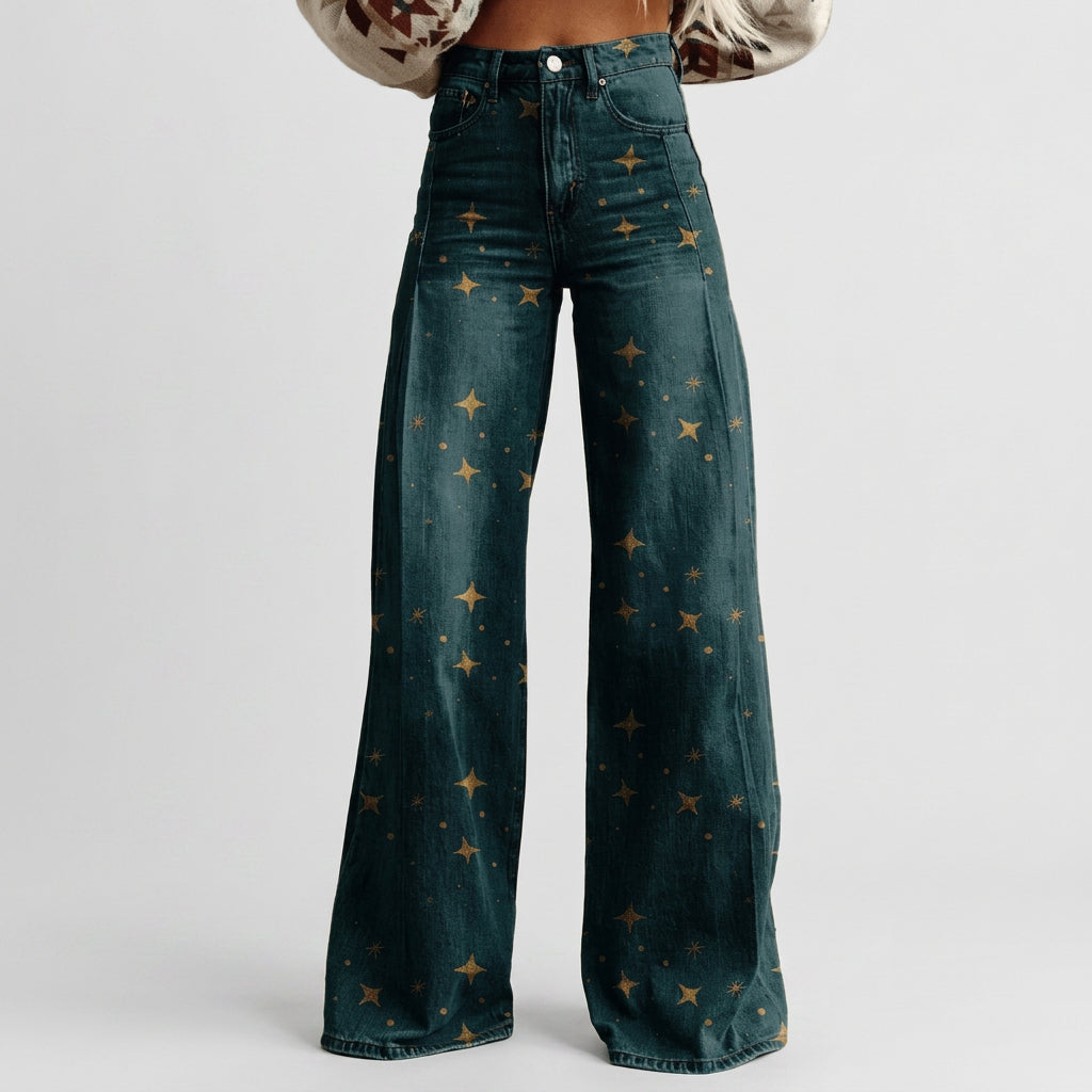 Tessa - High-Waisted Wide-Leg Jeans