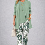 Maree light green three-piece set, front view