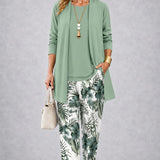 Maree light green three-piece set, front view