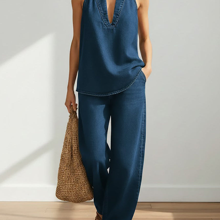 Rita - Two-Piece Denim Set