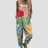 Josephine - Overalls with Folk Patchwork Squares